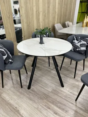 Стол НЕВА(круг) ceramic matte