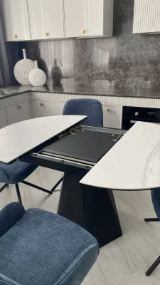 Стол ОРФЕЙ КРУГ ceramic gloss